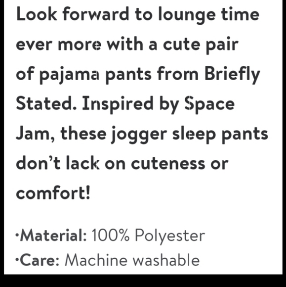 Space Jam Pajama Sleep Joggers - Picture 7 of 8